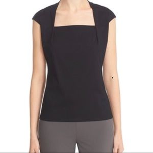 Lafayette 148 Top with cap sleeve-size M
